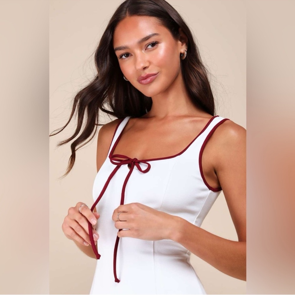 Lulu's White and Red Dress - Picture 3 of 3